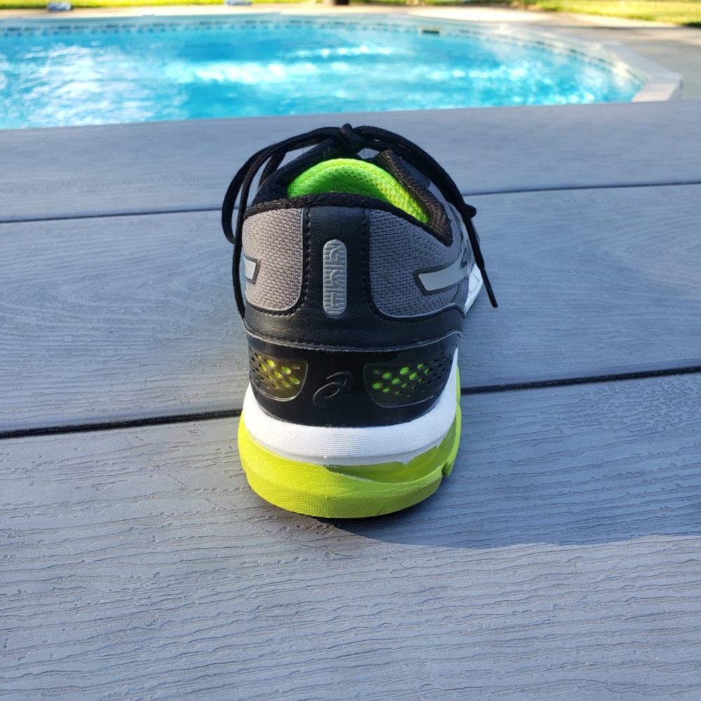 ASICS Mens Excel 33 Neon Green Running Shoes - Picture 7 of 8